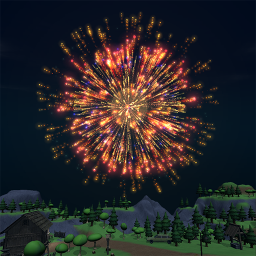 Logotipo Fireworks Simulator 3D