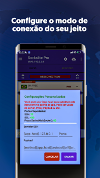 Descargar Sockslite Pro - (SSH|SSL|WS) Herramientas para Android captura de pantalla 3