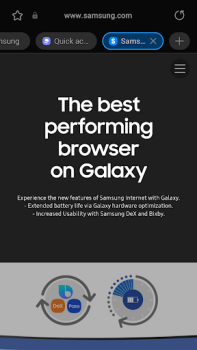 Descargar Samsung Internet Browser Beta Comunicación para Android captura de pantalla 2