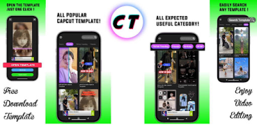 Descargar C Template - CapCut Template Editores y reproductores de video para Android captura de pantalla 7