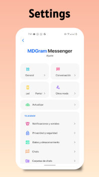Descargar MDGram Messenger Comunicación para Android captura de pantalla 5