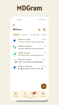 Descargar MDGram Messenger Comunicación para Android captura de pantalla 6