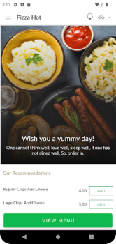 Descargar Pizza Hot Comida y bebida para Android captura de pantalla 3