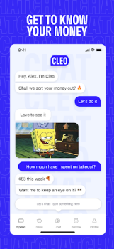 Descargar Cleo: Budget & Cash Advance Finanzas para Android captura de pantalla 5