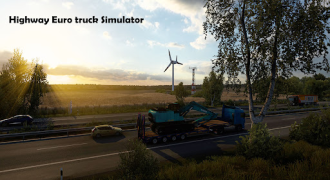 Descargar Highway Euro truck Simulator Raza para Android captura de pantalla 2