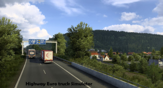 Descargar Highway Euro truck Simulator Raza para Android captura de pantalla 3