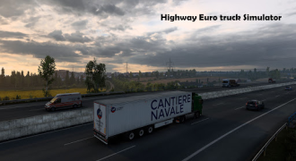 Descargar Highway Euro truck Simulator Raza para Android captura de pantalla 4