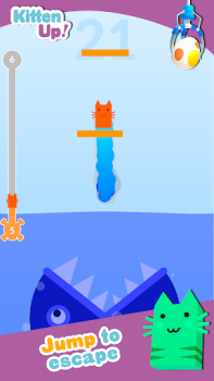 Descargar Kitten Up! Jump & Claw Games Arcada para Android captura de pantalla 3