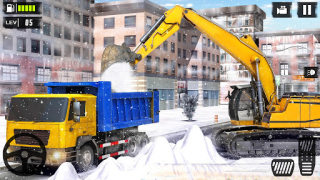 Descargar nieve Excavador grua Simulador Simuladores para Android captura de pantalla 4