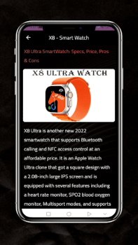 Descargar X8 Ultra - Smart Watch  Review Estilo de vida para Android captura de pantalla 5