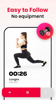 Descargar JustFit Entrenamiento Perezoso Salud y estado fisico para Android captura de pantalla 3