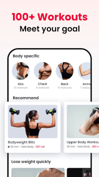 Descargar JustFit Entrenamiento Perezoso Salud y estado fisico para Android captura de pantalla 4