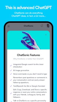 Descargar ChatSonic: Super ChatGPT App Trabajo para Android captura de pantalla 4