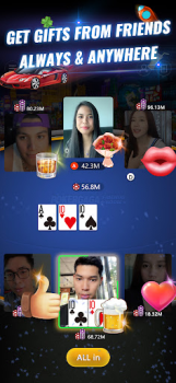 Descargar PokerGaga: Poker & Video Chat Juegos de mesa para Android captura de pantalla 2