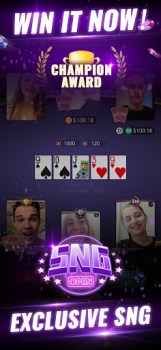 Descargar PokerGaga: Poker & Video Chat Juegos de mesa para Android captura de pantalla 3