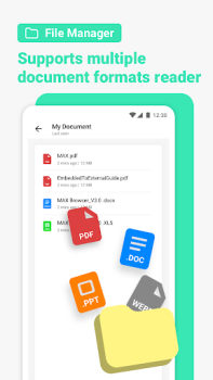 Descargar Max Browser-Privado y seguro Comunicación para Android captura de pantalla 4