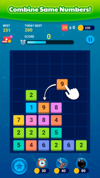 Descargar Merge Block: Number Merge Game Rompecabezas para Android captura de pantalla 2