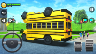 Descargar Juego De Autobús Escolar En 3D Raza para Android captura de pantalla 2