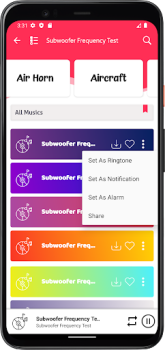 Descargar Prueba de frecuencia de subwoo Música y audio para Android captura de pantalla 6