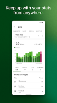 Descargar Jetpack – Creador de webs Trabajo para Android captura de pantalla 5