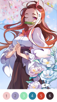 Descargar Juegos pintar - Anime Colorear Arte y Diseño para Android captura de pantalla 2