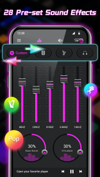 Descargar Ecualizador - Bajo Refuerzo Música y audio para Android captura de pantalla 6
