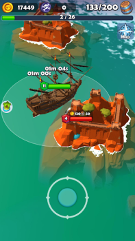 Descargar Pirate Raid - Batalla Naval Simuladores para Android captura de pantalla 4