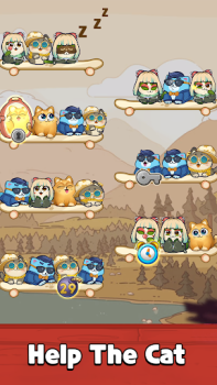 Descargar Cat Sort Puzzle: Cute Pet Game Juegos casuales para Android captura de pantalla 4