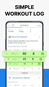 Descargar Hevy: Entreno Gimnasio Rutinas Salud y estado fisico para Android captura de pantalla 2