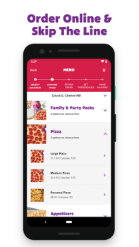Descargar Chuck E. Cheese Comida y bebida para Android captura de pantalla 4