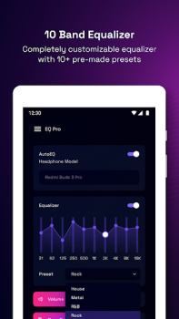 Descargar Equalizer Pro aumentar volumen Música y audio para Android captura de pantalla 5