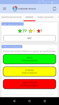 Descargar Sismo Detector Comunicación para Android captura de pantalla 4