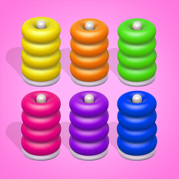 Logotipo Hoop Stack — Color Sort Puzzle