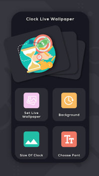 Descargar Reloj Analógico Fondo Animado Personalización para Android captura de pantalla 2