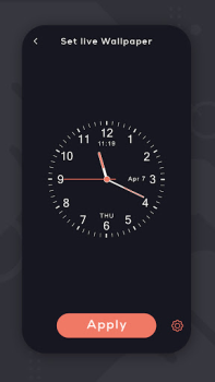 Descargar Reloj Analógico Fondo Animado Personalización para Android captura de pantalla 4