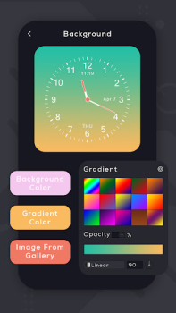 Descargar Reloj Analógico Fondo Animado Personalización para Android captura de pantalla 5