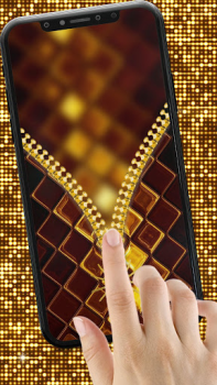 Descargar Gold Zipper Screen Lock Personalización para Android captura de pantalla 4