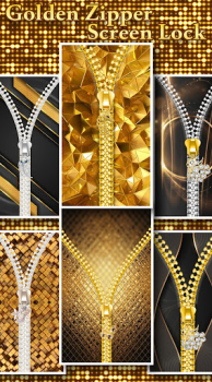 Descargar Gold Zipper Screen Lock Personalización para Android captura de pantalla 5