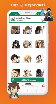 Descargar Anime Stickers for WhatsApp Personalización para Android captura de pantalla 2