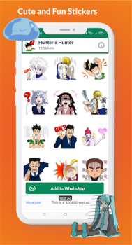 Descargar Anime Stickers for WhatsApp Personalización para Android captura de pantalla 6
