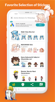 Descargar Anime Stickers for WhatsApp Personalización para Android captura de pantalla 7
