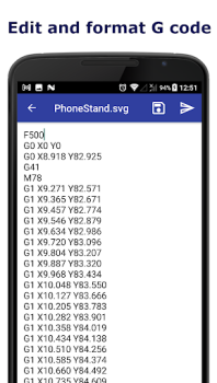 Descargar G-code Generator Trabajo para Android captura de pantalla 3