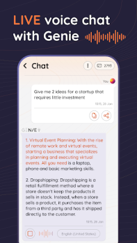 Descargar IA Español, AI Chatbot - Genie Trabajo para Android captura de pantalla 3