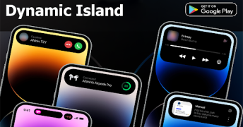 Descargar Dynamic Island iOS 17 Personalización para Android captura de pantalla 3