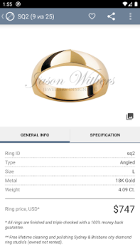 Descargar Ring Sizer by Jason Withers © Estilo de vida para Android captura de pantalla 6
