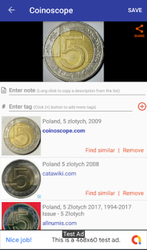 Descargar Coinoscope: identificar moneda Libros y referencia para Android captura de pantalla 2