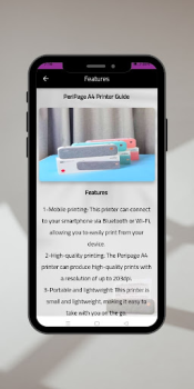 Descargar PeriPage A4 Printer Guide Trabajo para Android captura de pantalla 5