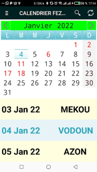 Descargar CALENDRIER FEZAN 2024 Herramientas para Android captura de pantalla 4