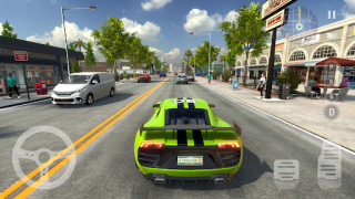 Descargar Coche Conducción Juegos línea Raza para Android captura de pantalla 2