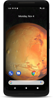 Descargar Mars 3D live wallpaper Personalización para Android captura de pantalla 2